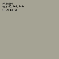 #A5A394 - Gray Olive Color Image